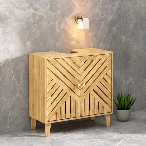 Meuble de salle de bain madeira 60 x 30 x 60 cm (1/5)