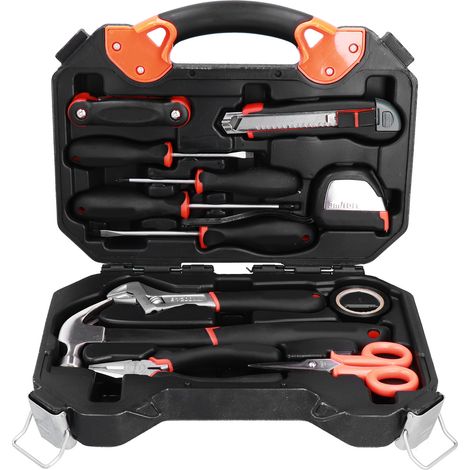 Kit de 12 outils ménagers FIXMAN : tournevis, cutter et accessoires pour réparation et maintenance BT12 (1/5)