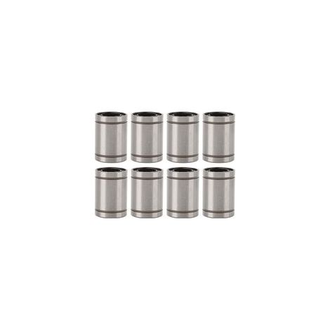 Roulement à billes linéaire LM12UU, 10 pièces, 12mm ID 21mm OD 30mm de longueur, bague de mouvement de cylindre en acier allié (1/5)