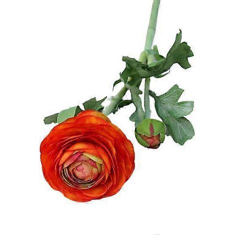 Pivoine artificielle en tissu, magnifique reproduction faite main, aux détails éclatants, idéale pour la maison.orange (1/5)