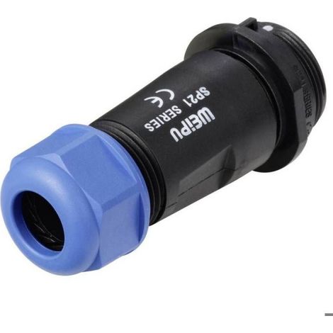 Connecteur industriel Weipu - SP2111 / P 12 II - IP68-Steckverbinder Serie Pole: 12 In-Line-Stecker 5 A 1 St. () (1/3)