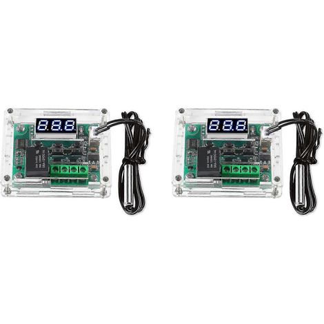 2 W1209 DC 12V -50-110°C digitale Temperaturreglerplatinen, elektronisches Temperaturreglermodul (1 Packung) (1/5)
