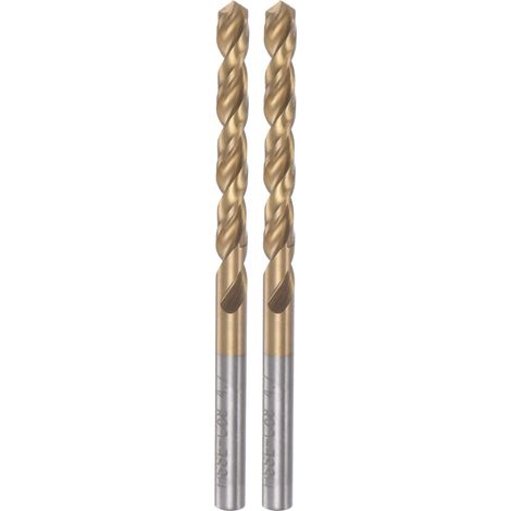 2pcs Hélicoïdal Perceuse Bits 4.7mm Titane Enduit Droit Tige (1/5)