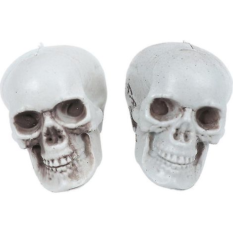2 Stück Totenkopf-Requisiten für Halloween-Dekorationen