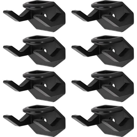 8 Crochets Adhésifs Porte-Casquettes Baseball Support Mural pour Porte Placard Bureau Chambre Noir (1/5)