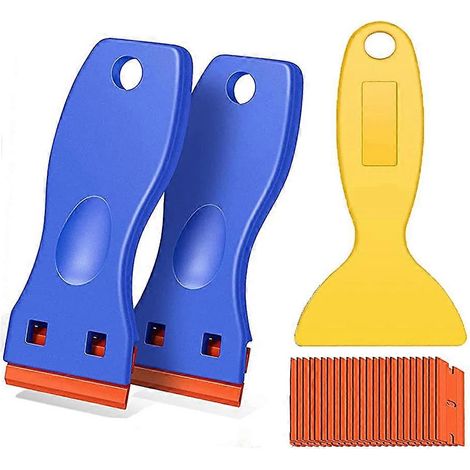 Kit comprenant 3 outils en plastique pour le retrait des autocollants, pour une utilisation pratique en entretien, réparation et bricolage.-AquaForge (1/5)