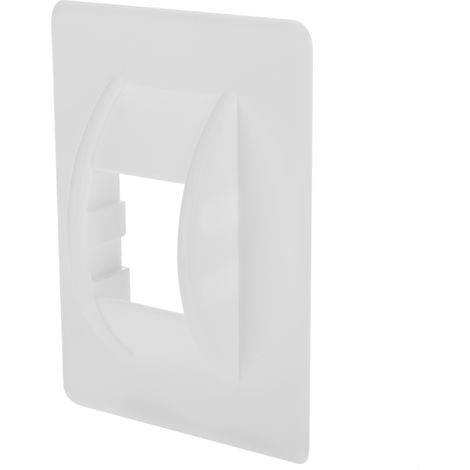 PrimeMatik - Couvercle en plastique blanc pour guide volets roulants (1/4)