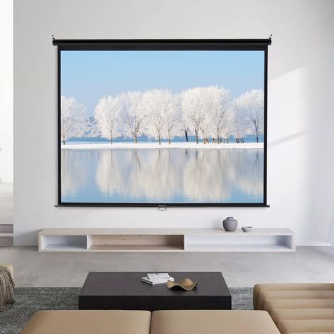 92 Inch HD Manual Pull Down Projector Screen