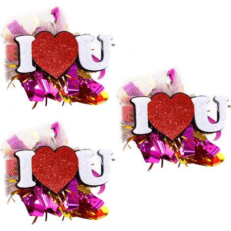 10 Pinces à cheveux, maille décorative, design romantique, accessoires coiffure, femmes filles, Saint-Valentin fête (1/5)
