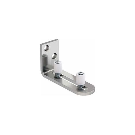 Verstellbare Boden-/Wand-/Türführung für Schiebetüren aus Holz, Edelstahl - Crezuo (1/4)