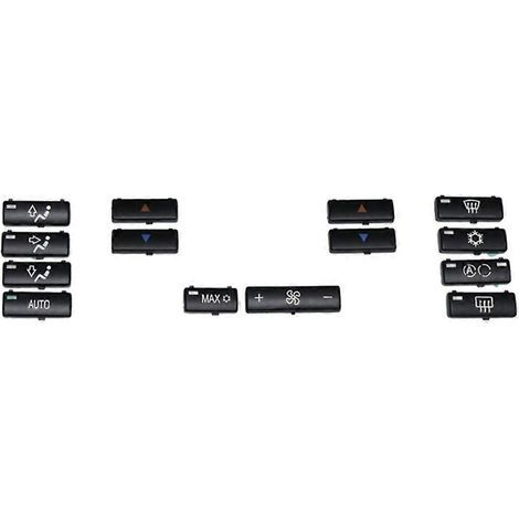 Cache de clé à 14 boutons pour BMW E39 E53 525I 530I 540I M5 X5, panneau de commande de climatisation automobile, référence 6411692-4315 (1/5)