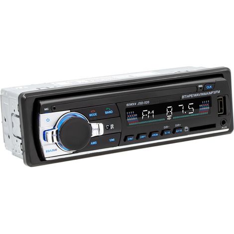 RDS Autoradios Bluetooth, Lifelf Radio Voiture Récepteur avec Lecteur MP3 WMA FM Télécommande, Deux USB Port, Soutien iOS, Android(Non Lecteur CD) (1/4)