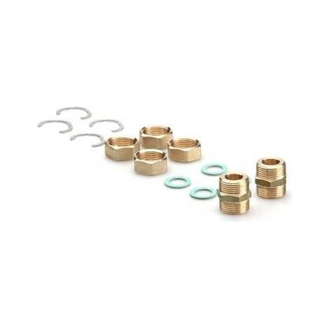 SET COLLEGAMENTO TUBI ACCIAIO CORRUGATO PER TWIN SOLAR Misura: DN 16  - 3/4
