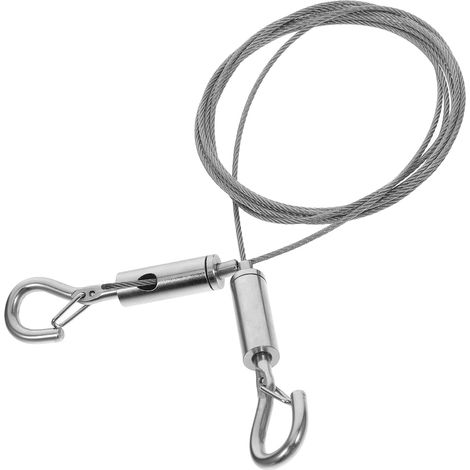 Lot de 10 Clips Câbles en Acier Inoxydable Chromé Outil de Tension pour Câble Métallique Fixation Sécurisée pour Suspensions de (1/5)