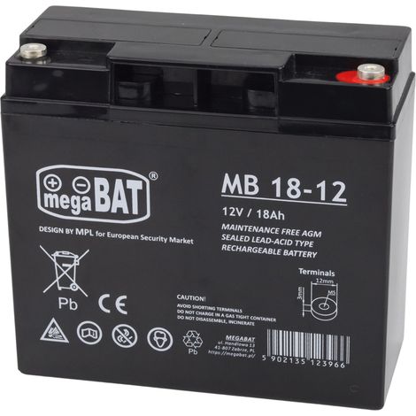 Mega Bat Gel-Autobatterie für 12V18Ah-Batterie