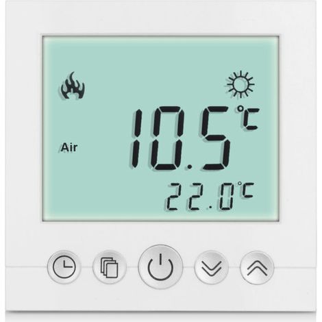 Digital Thermostat Kesselthermostate Thermostat Raumthermostat für elektrische und wassergeführte Fußbodenheizung ,Programmierleistung