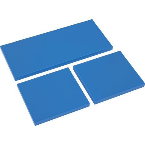 Outsunny Outdoor Seat Cushion Pads for Rattan Furniture, 3 PCs Garden Furniture Cushions,  Sky Blue