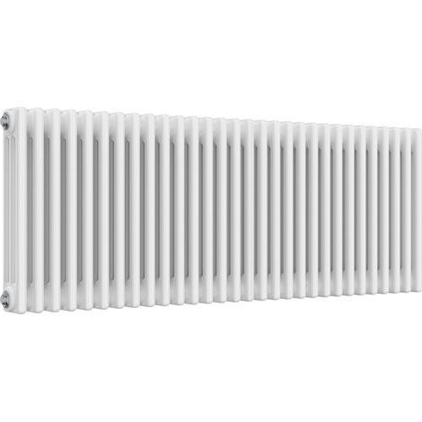 Reina Colona 3 Column Horizontal Radiator 600mm H x 1370mm W - White