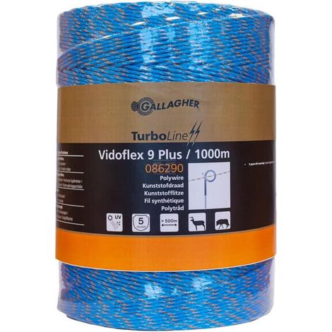 Polywire Vidoflex 9 TurboLine Plus Blue 1000m GALLAGHER 086290GAL (1/3)