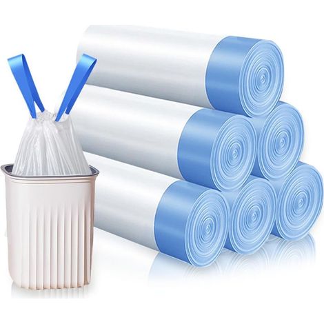 GDHZS- Sac Poubelle 10L-15L, 90 Pièces Sac Poubelle Salle de Bain(45 50 cm), Plein de Ténacité, Solide et Durable Sacs Poubelles Convient pour la Cuisine, Poubelle Salle Bain, Poubelle Bureau (1/5)