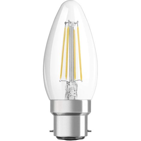 APEX Ampoule LED  Culot: B22d  Blanc chaud  2700 K  4 W  équivalent à 40 W  clair  LED Retrofit CLASSIC B (1/4)