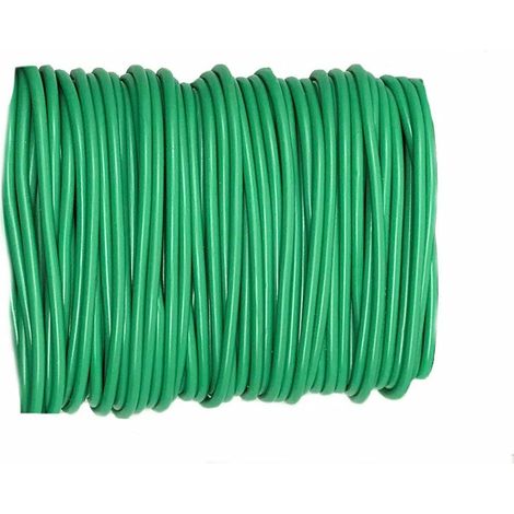 2.5MM x 8M Flexi Tie Garden Support Wire Fixing Plant Training Maintenance Gardening Twine Green Flexible Bendy Cable Twist Rubberised Tie Outdoor Waterproof for Climbing Plants DIY Home (1/5)