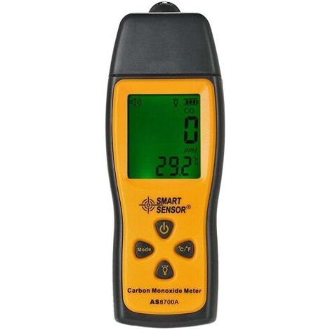 détecteur de monoxyde de carbone gaz toxique détecteur de gaz CO alarme sonore et lumineuse AS8700A sans batterie (1/4)