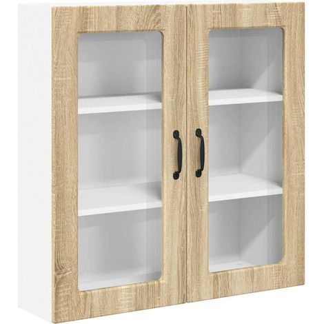 Meuble mural de cuisine,Armoire de cuisine avec porte Chêne Sonoma 80 x 31 x 80 cm CFW34848 (1/5)