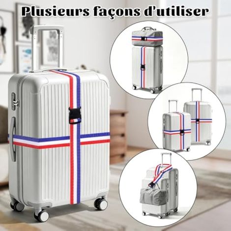 2 sangles de bagage réglables de qualité supérieure (1/3)