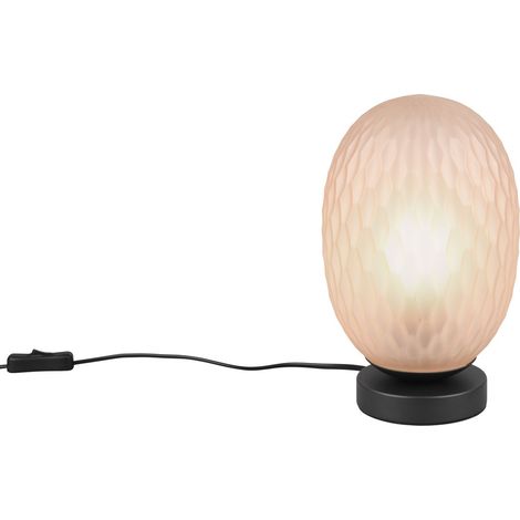 Lampada da tavolo Facette nera ambra E27 25W Trio (1/5)