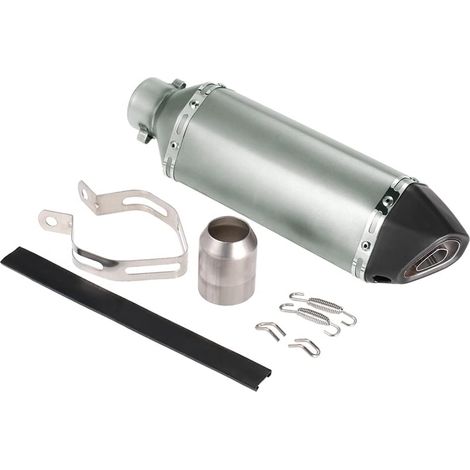 Pot d'échappement universel pour moto, petit embout hexagonal modifié, 38 à 51 mm, avec accessoires de montage, adapté pour motos, VTT