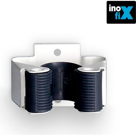 Inofix supporto a muro adesivo bianco per scope 2 unità