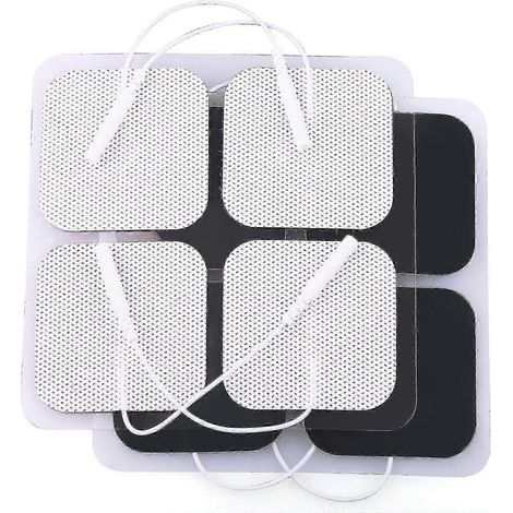Électrodes de rechange auto-adhésives (20 pièces), plaques d'électrodes 5 x 5 cm pour stimulateur musculaire, électrodes TENS auto-adhésives pour électrothérapie-AquaForge (1/4)