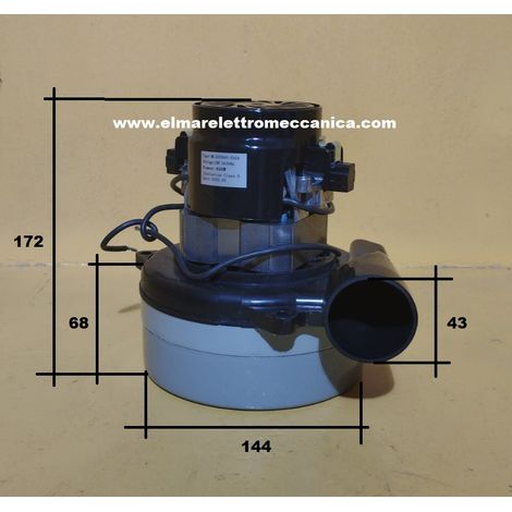 Tangenziale Bistadio 400 W 24 V Motore aspirapolvere industriale 46C