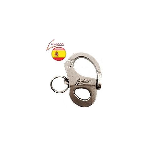 Mousqueton de drisse à il fixe inox A4 gloma - Longueur: 45