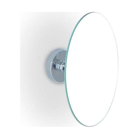 Specchio ingranditore da bagno a parete in ottone cromato ingrandimento 2x