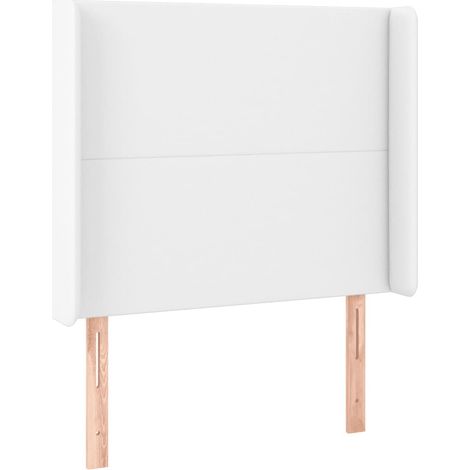 Maison Exclusive - Testiera ad Orecchio Bianco 83x16x118/128 cm in Similpelle