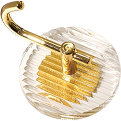 Selbstklebender Wandhaken aus PP in Gold Nagelfrei und Stabil als Schlüsselhaken ou Handtuchhalter (1/5)