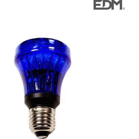 Lampadina LED EDM Flash Blu E27 1W 10x10 cm