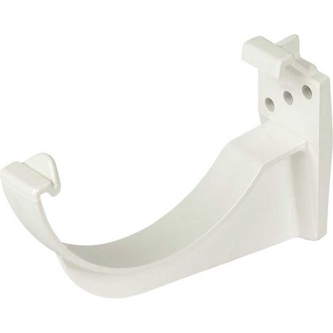 RK1W FloPlast Fascia Bracket White 112mm Half Round Gutter (1/2)