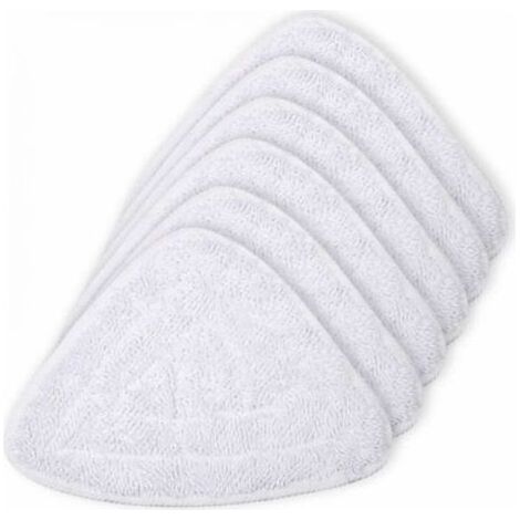 Chiffons de rechange, lot de 6, pour nettoyeur vapeur Vileda Hot Jet - Blanc, Chiffons de rechange (1/4)