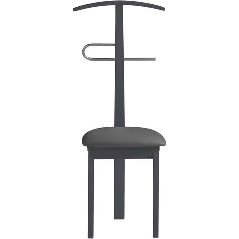 Galán 364 con asiento herrajes cromado satinado lacado en azabache, 108 cm(alto)46 cm(ancho)44 cm(largo) (1/4)