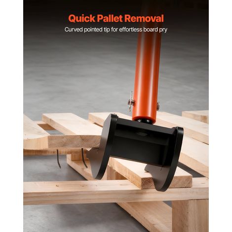 Démonte Palette 907,18 kg Outil Démonte Palettes 137 cm Barre Démontage pour Retrait Planches de Terrasse, Planchers, Charpentes, T… (1/5)