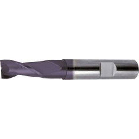 Fragola Lungo Cilindrico Tipo N Coda Hb - Uf, Metallo Duro, Din 6527, Superficie Rivestita Con Tialn, Ø D1 - H10 18.0 Mm Lungo. Totale 92 Millimetri L1