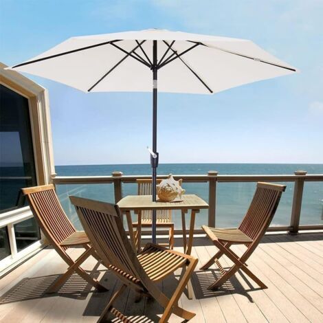 Auvent de terrasse de 3 mètres – Tissu polyester haute qualité – Imperméable et résistant aux UV – 8 baleines pour une protection optimale (1/4)