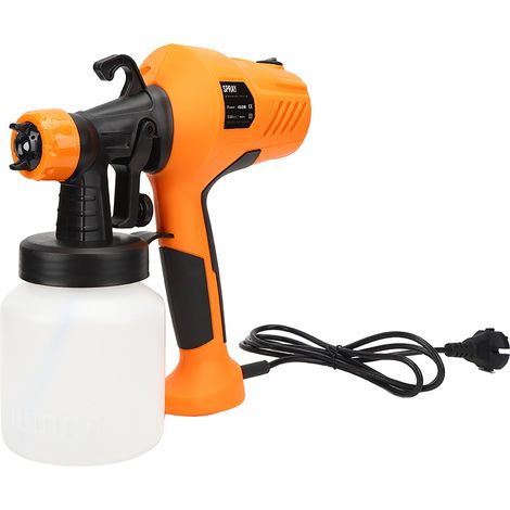 Pistolet à peinture électrique aérographe haute pression avec interrupteur ergonomique (orange) (1/5)