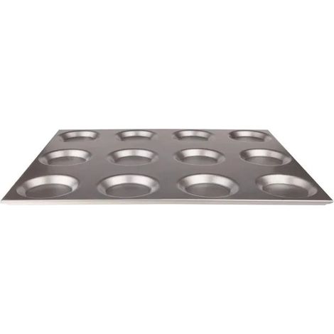 Teglia gastronorm con 12 stampi diametro 12,5 cm53x65 hCm2