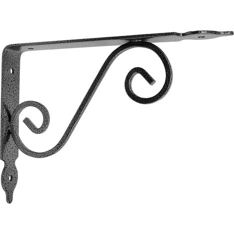 Escuadra para estanteria metalica decorativa 145x110 mm Gris (1/4)