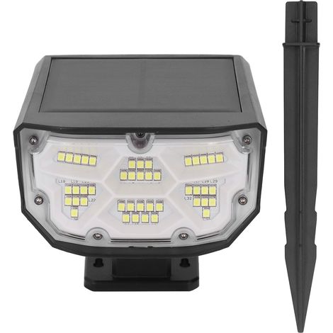 Projecteur solaire extérieur IPX7 étanche pour jardin, lampe de sol LED 4 modes, éclairage paysager pour terrasse et patio (1/5)