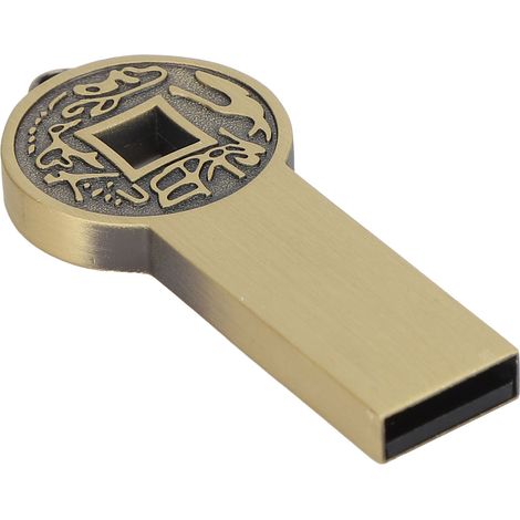 Clé USB 16 Go/32 Go/64 Go/128 Go en métal, étanche et portable (32 Go). (1/5)